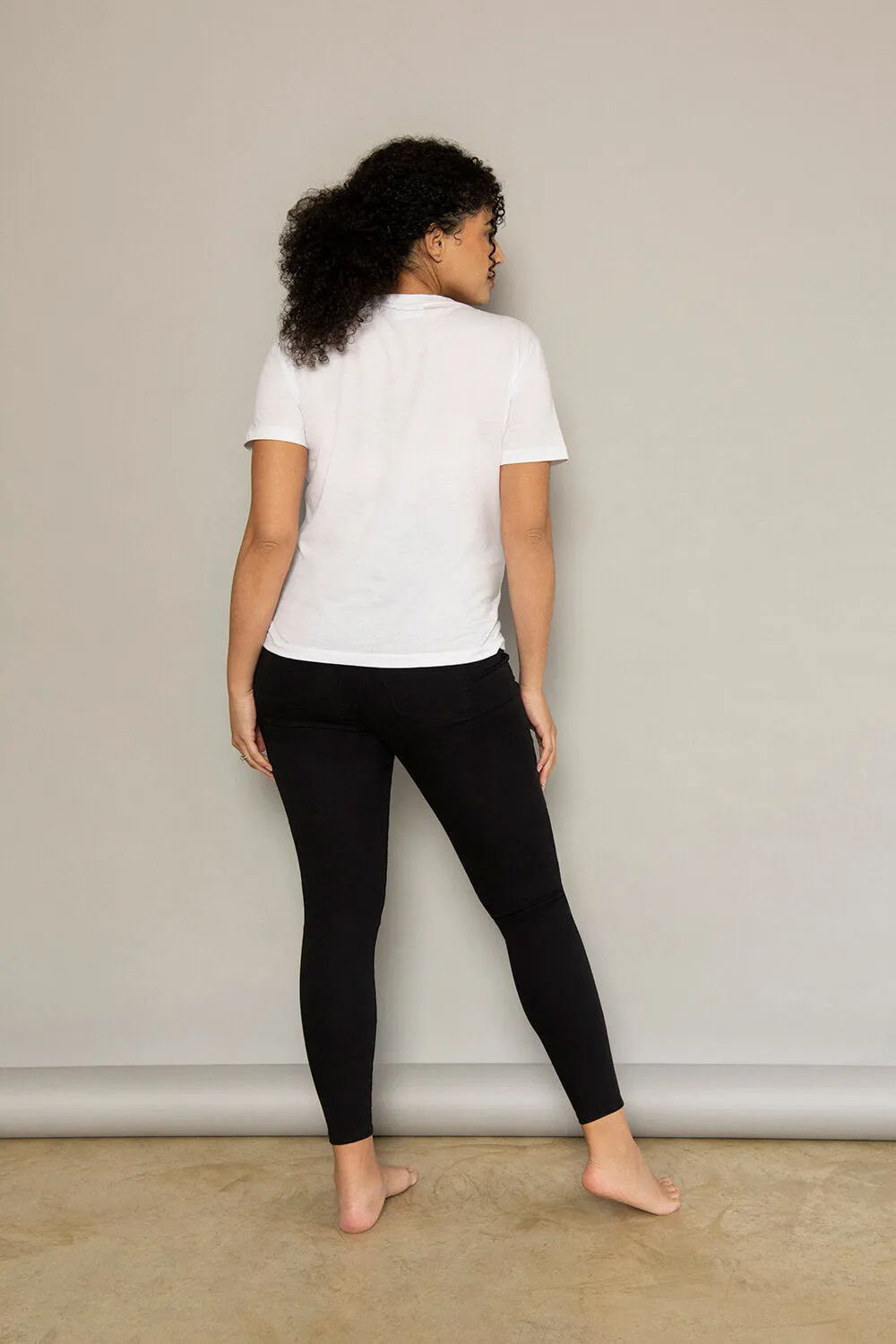 Ankle Grazer Maternity Jeggings - Black