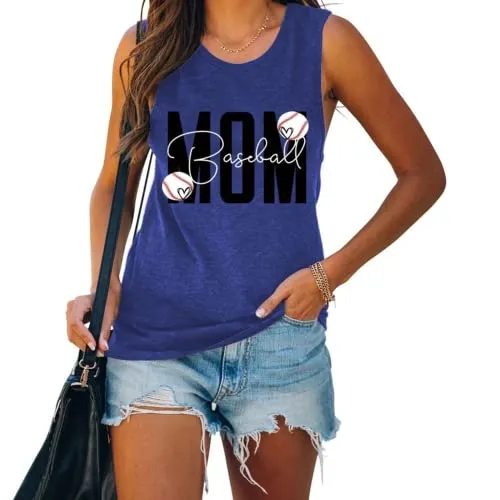 Baseball Mom Tank Top Baseball Mom Shirt for Women Graphic Tank Top