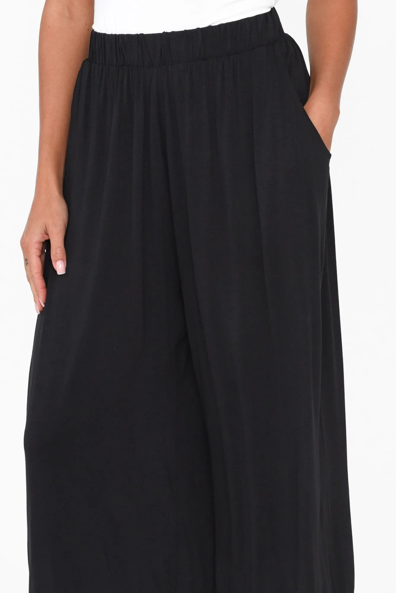 Bianca Black Relaxed Pants