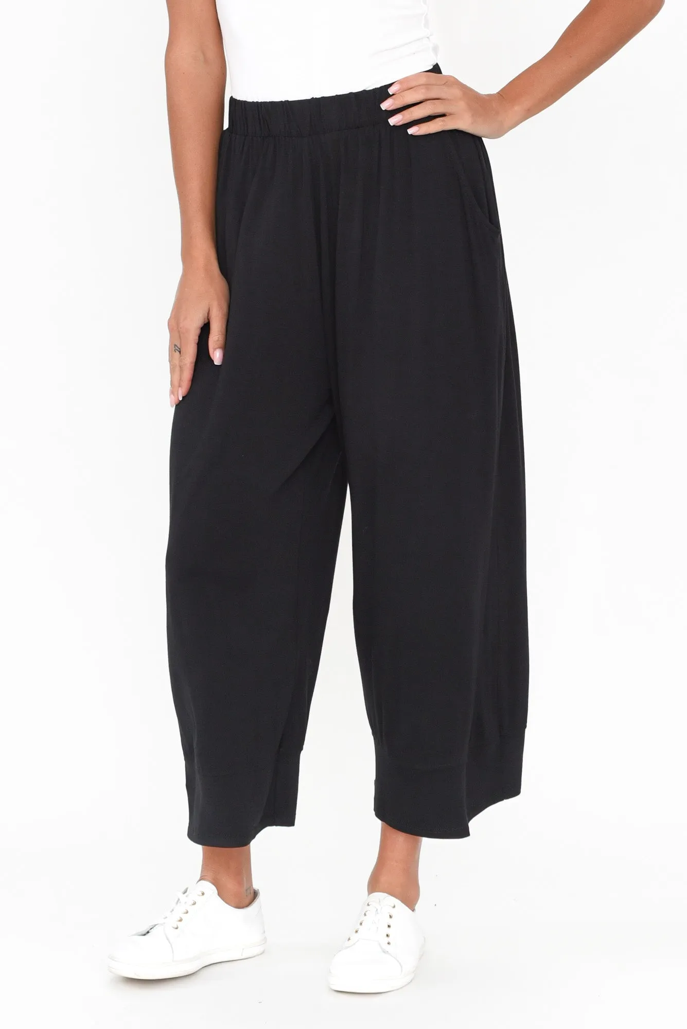 Bianca Black Relaxed Pants