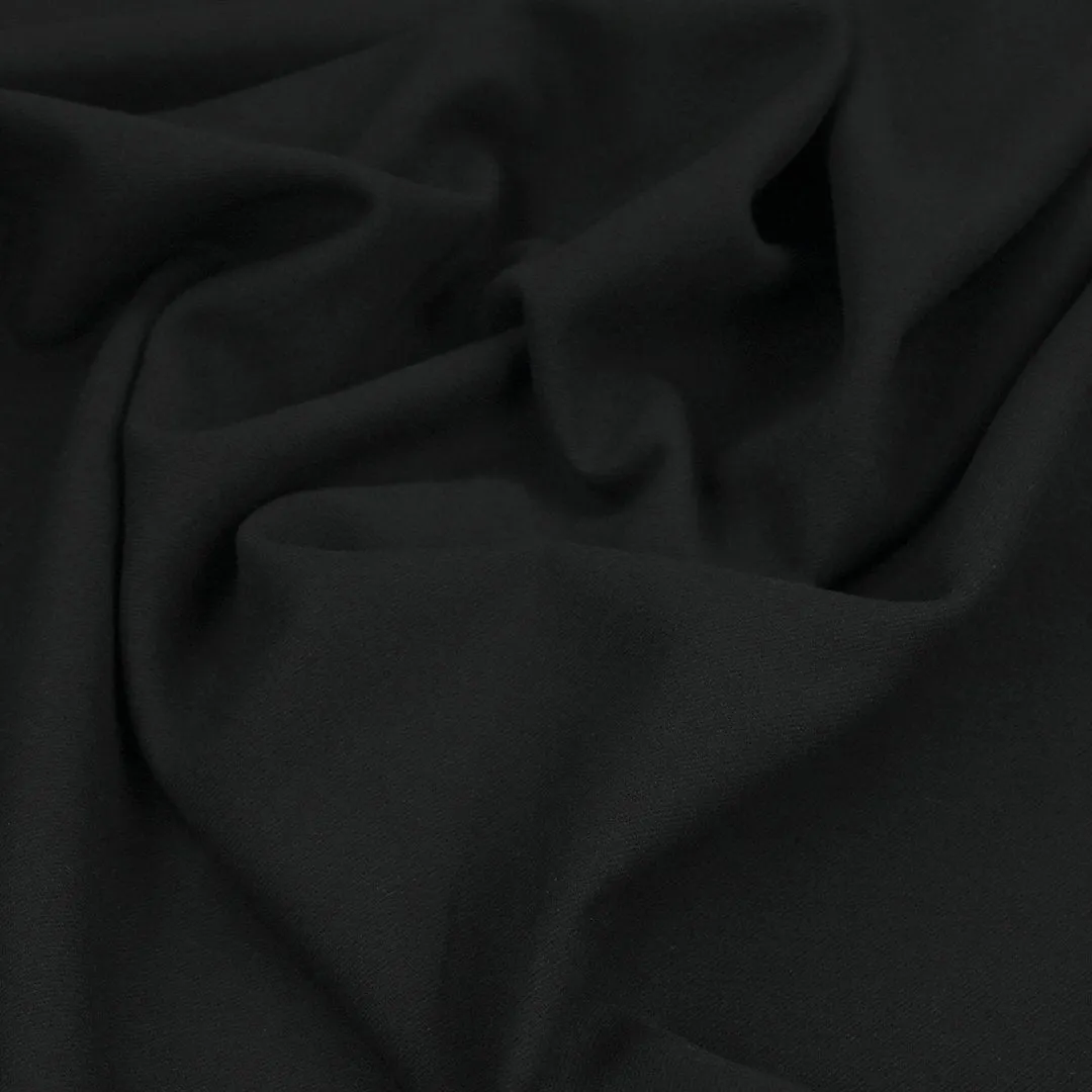 Black Suiting Flannel Fabric 98171