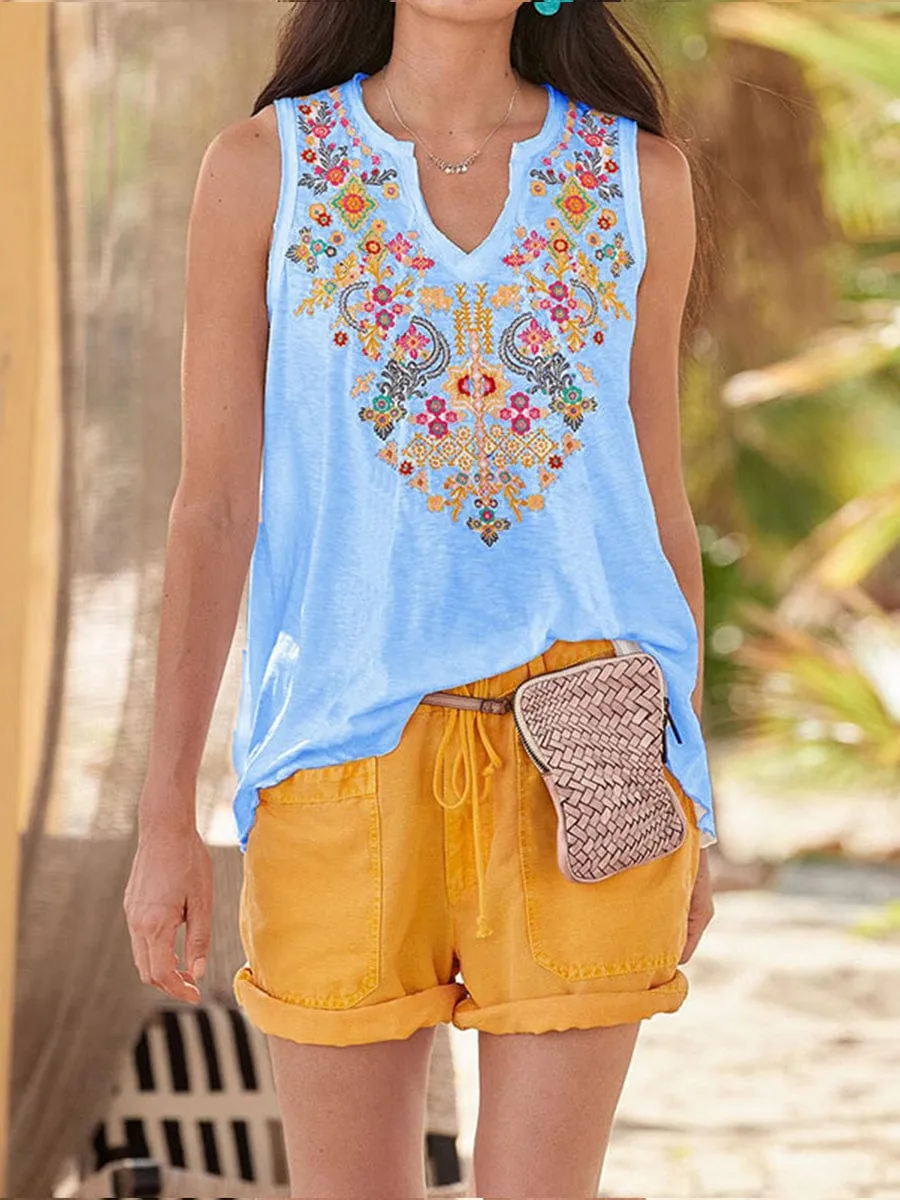 Bohemian Style Tank Tops for Women