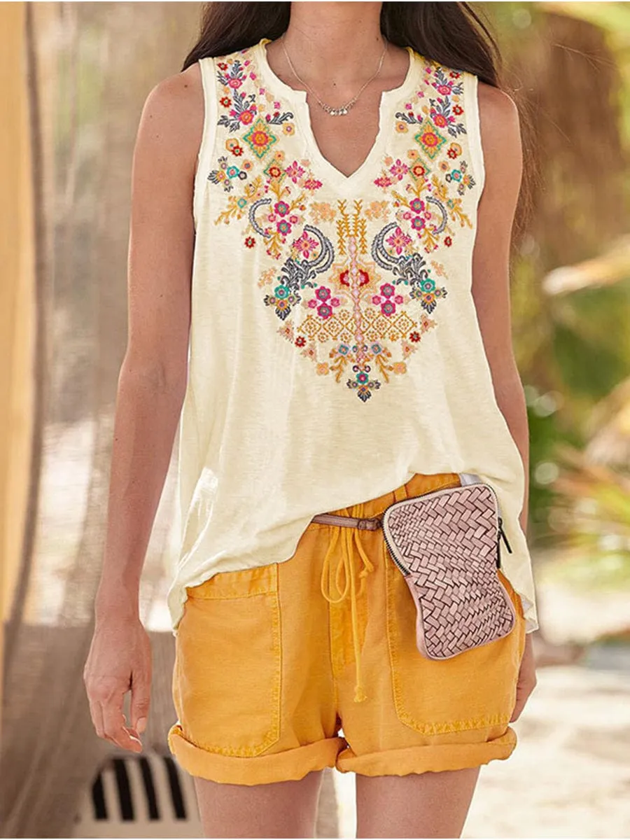 Bohemian Style Tank Tops for Women