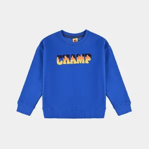 Boys Quilted SweatShirt Champ-Blue