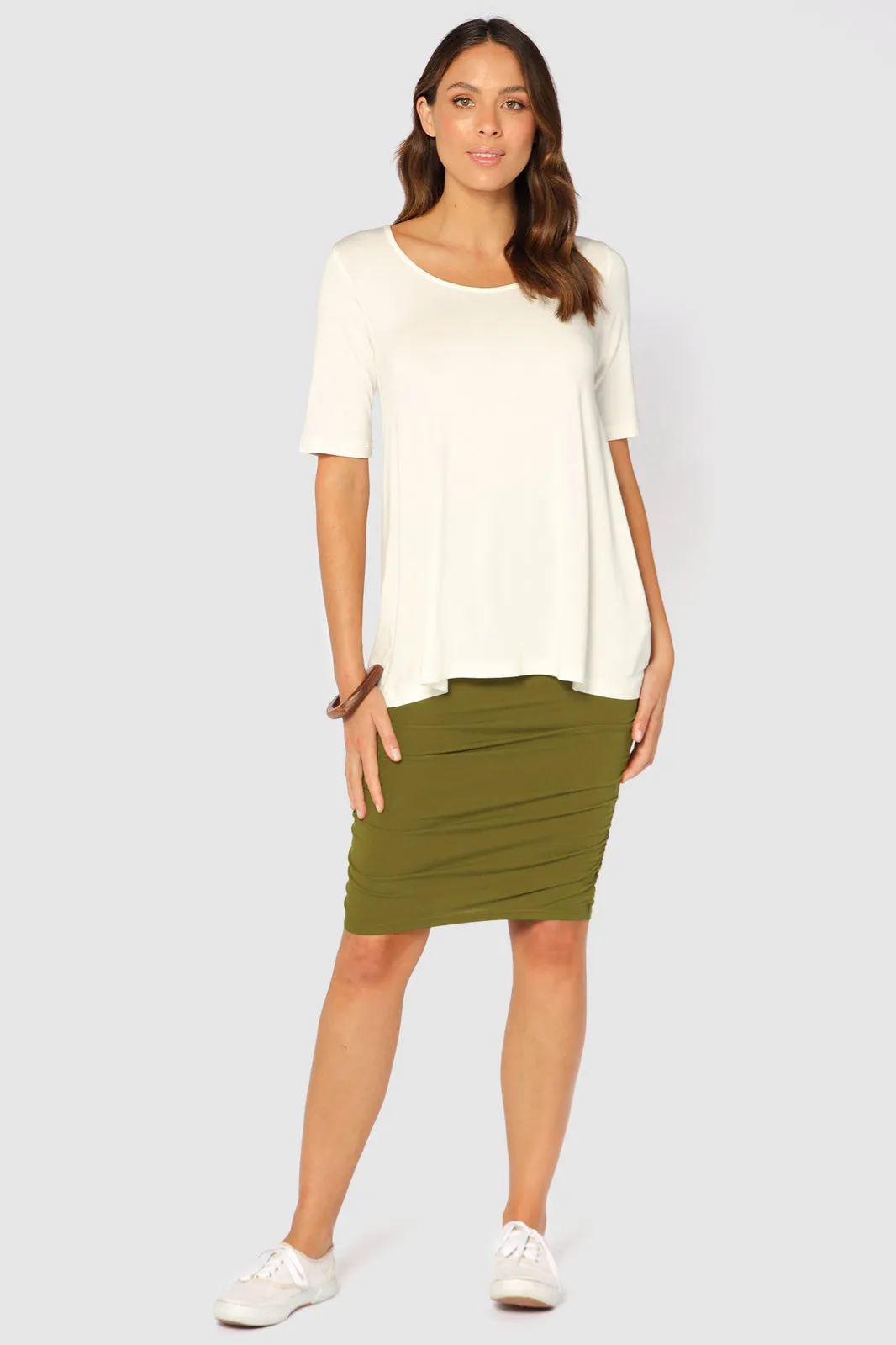 Carter Tunic Top - Ivory