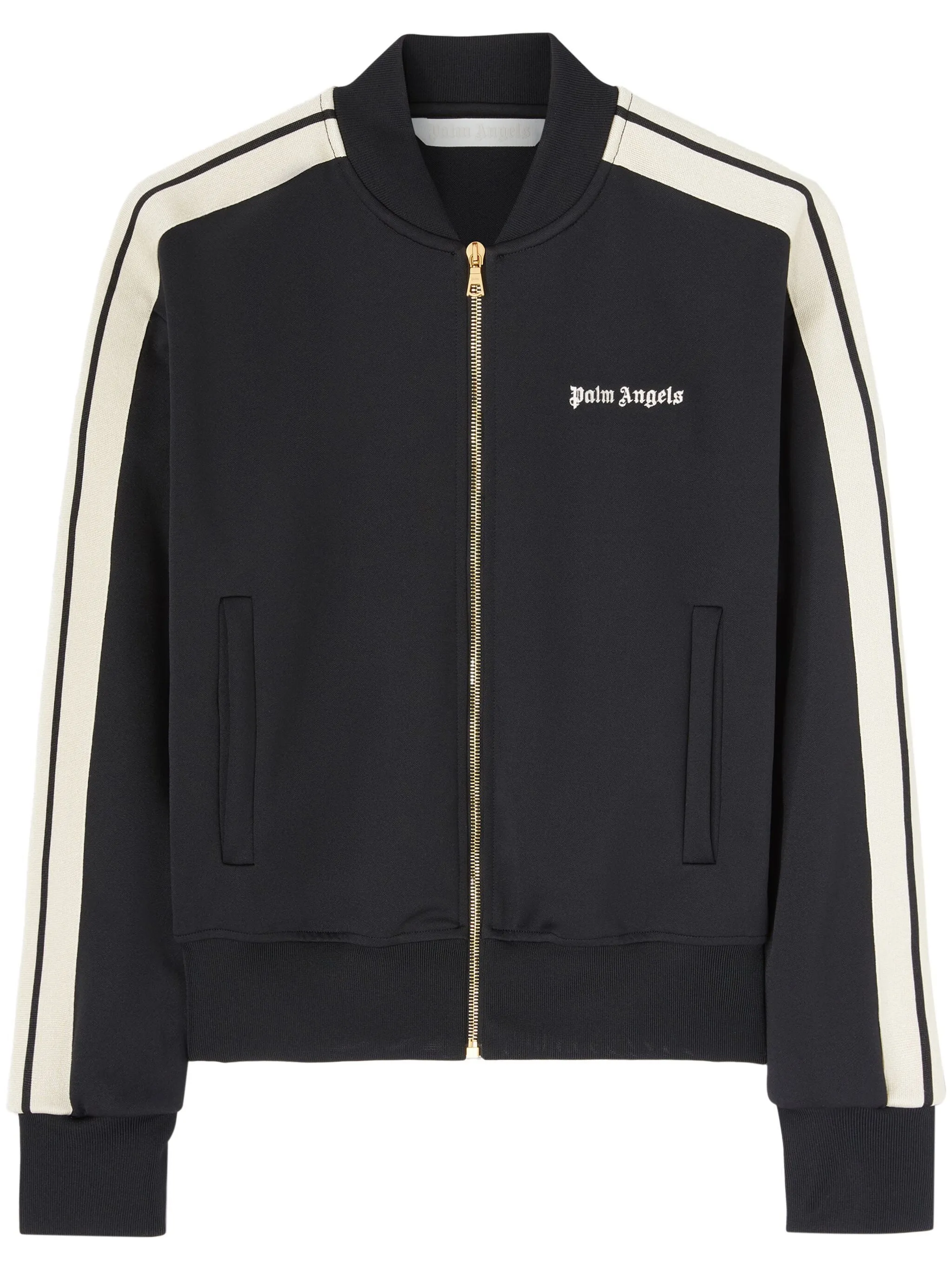 classic logo-print track bomber jacket