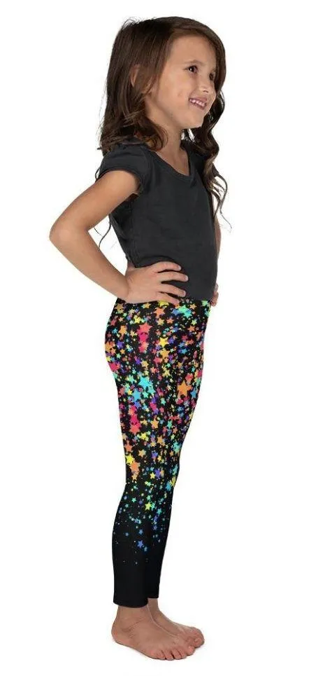 Colorful Gradient Stars Kid's Leggings