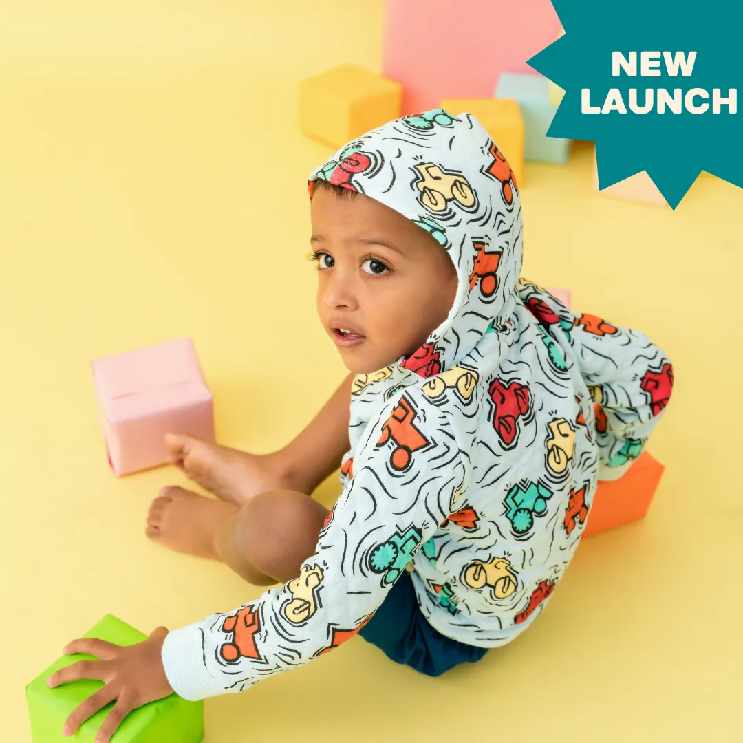 Cozy Nest - Quilted Hoodie Sweatshirts for kids