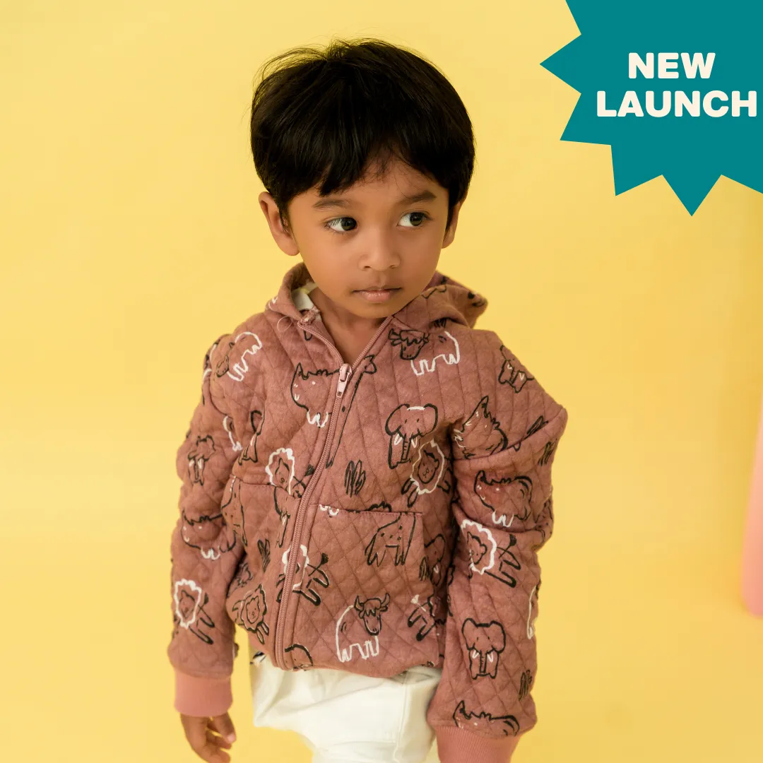 Cozy Nest - Quilted Hoodie Sweatshirts for kids