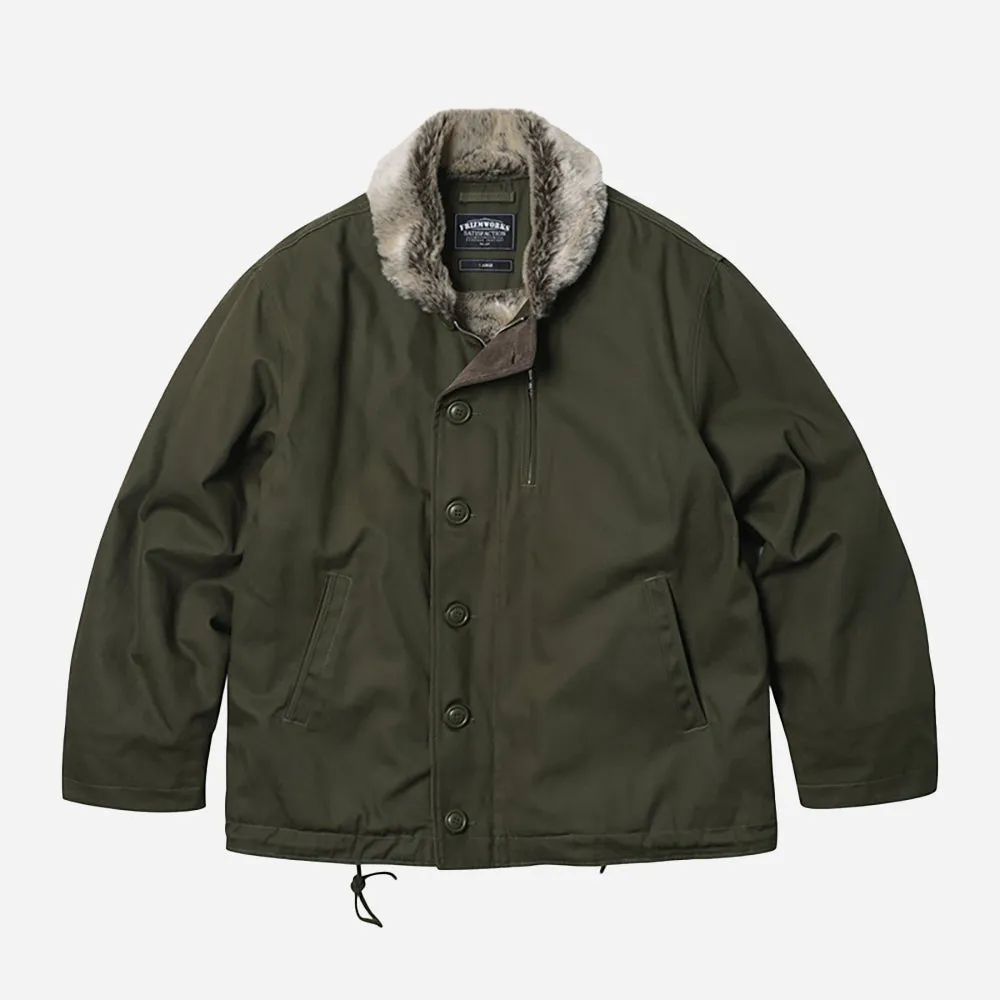 EDGAR N-1 DECK JACKET - OLIVE