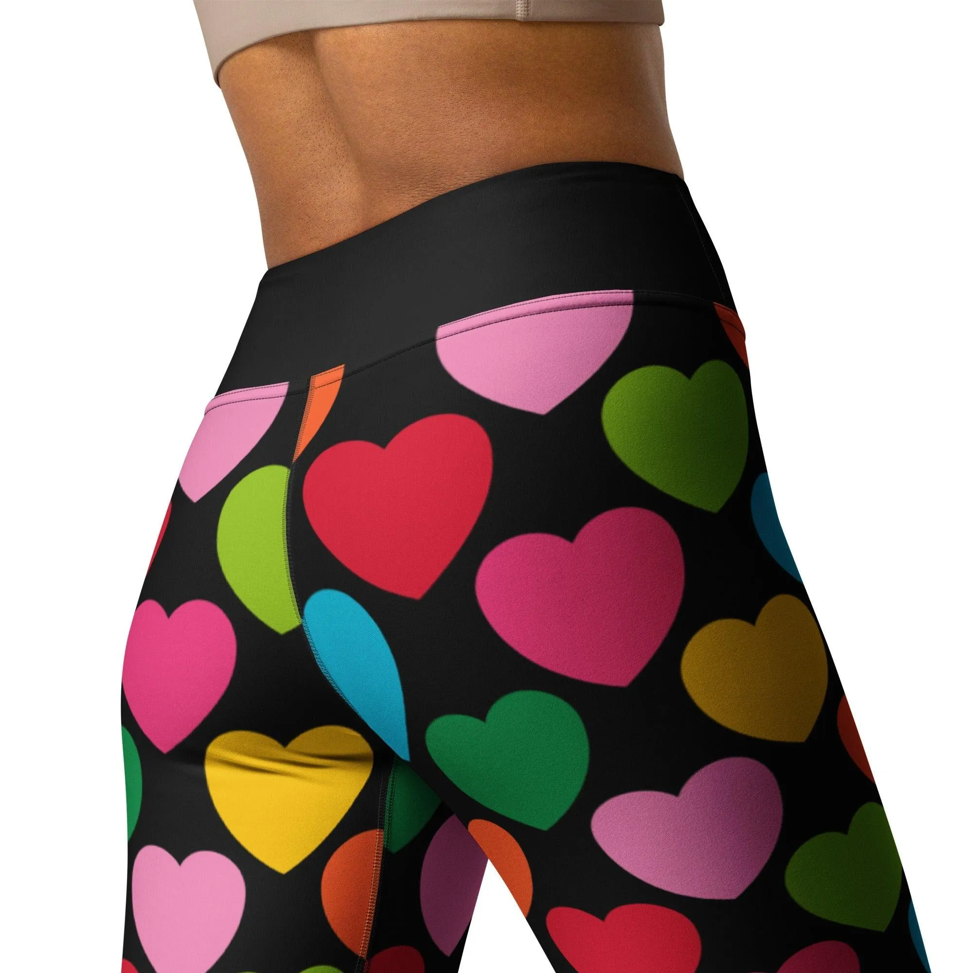 ELLIE LOVE mix black -2- Yoga Leggings