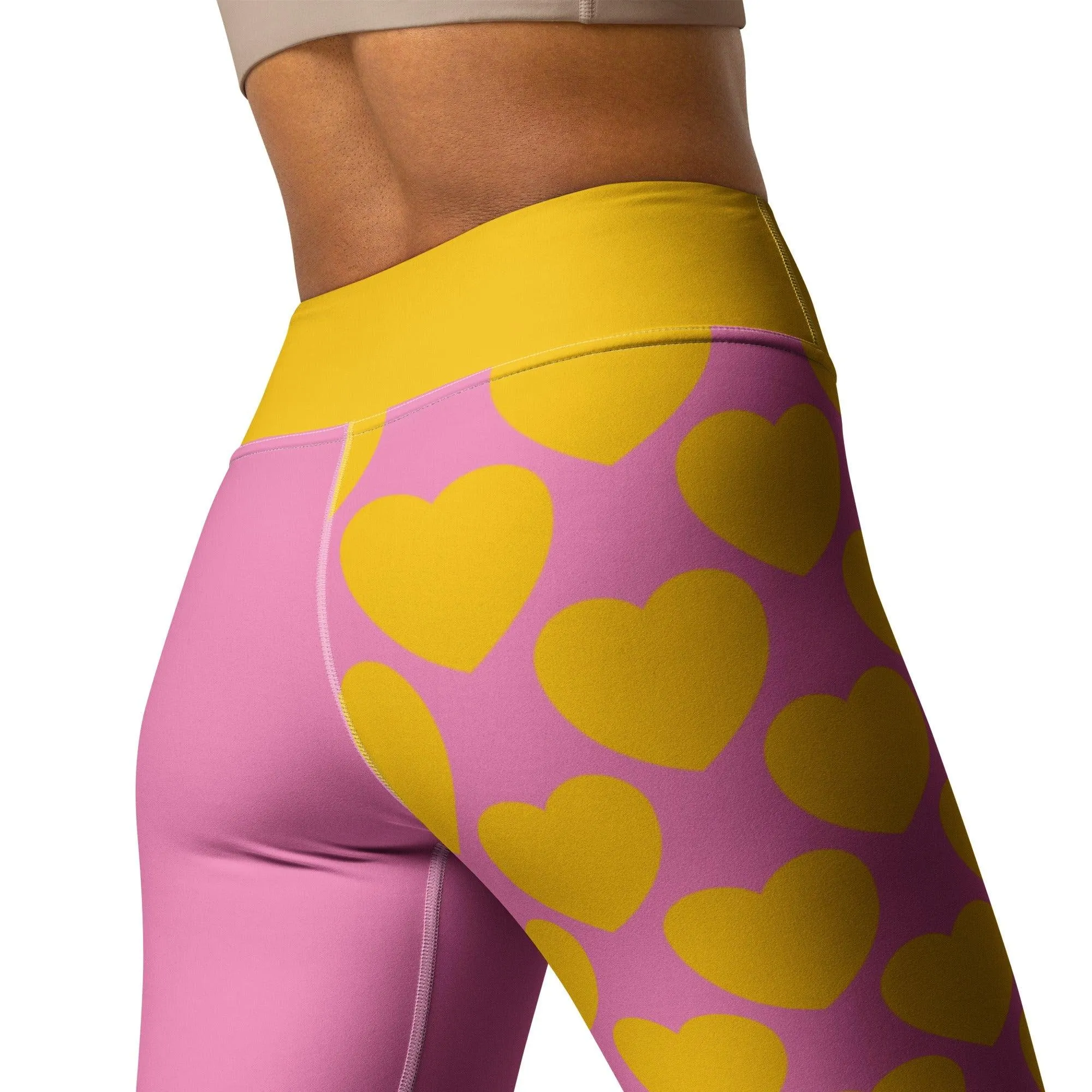 ELLIE LOVE yellow pink - Yoga Leggings