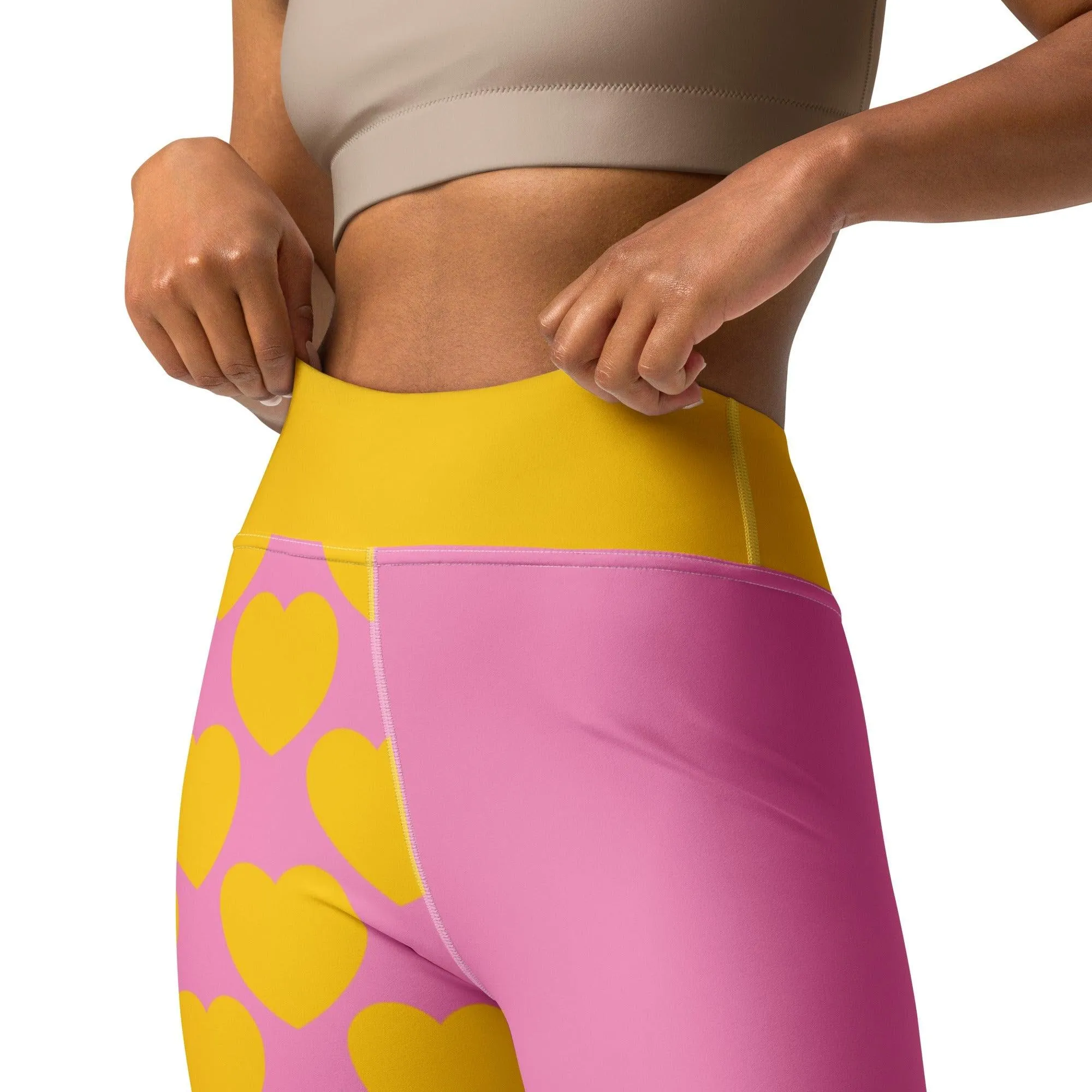 ELLIE LOVE yellow pink - Yoga Leggings