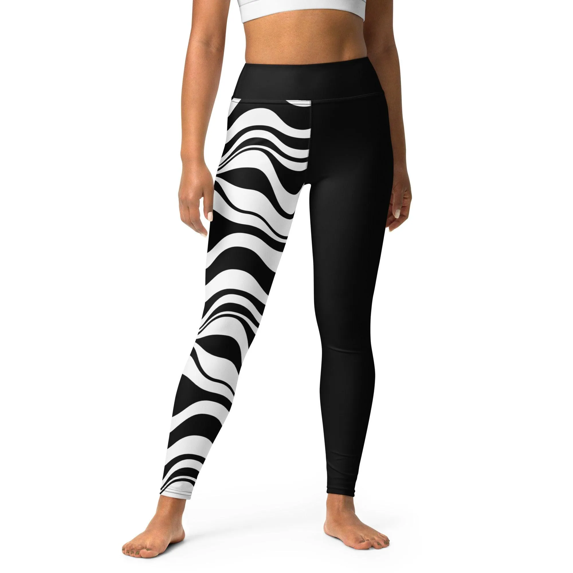 ENERGY WAVES black - Yoga Leggings