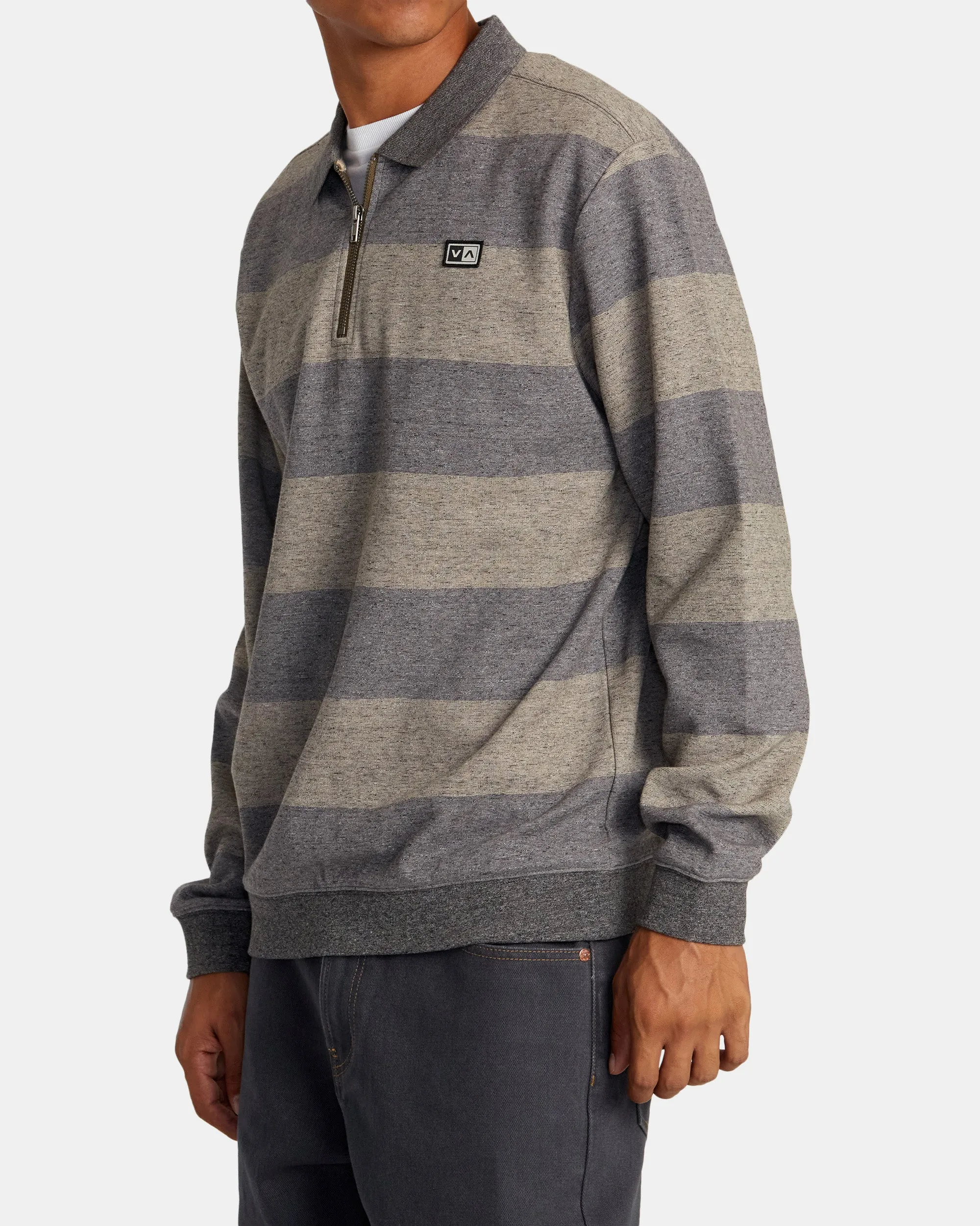 Eraser Half Zip Sweatshirt - Wood