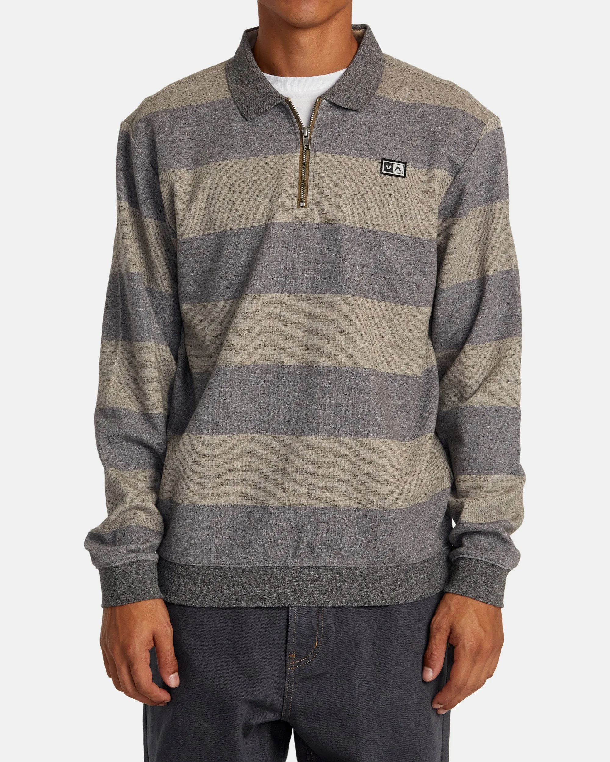 Eraser Half Zip Sweatshirt - Wood