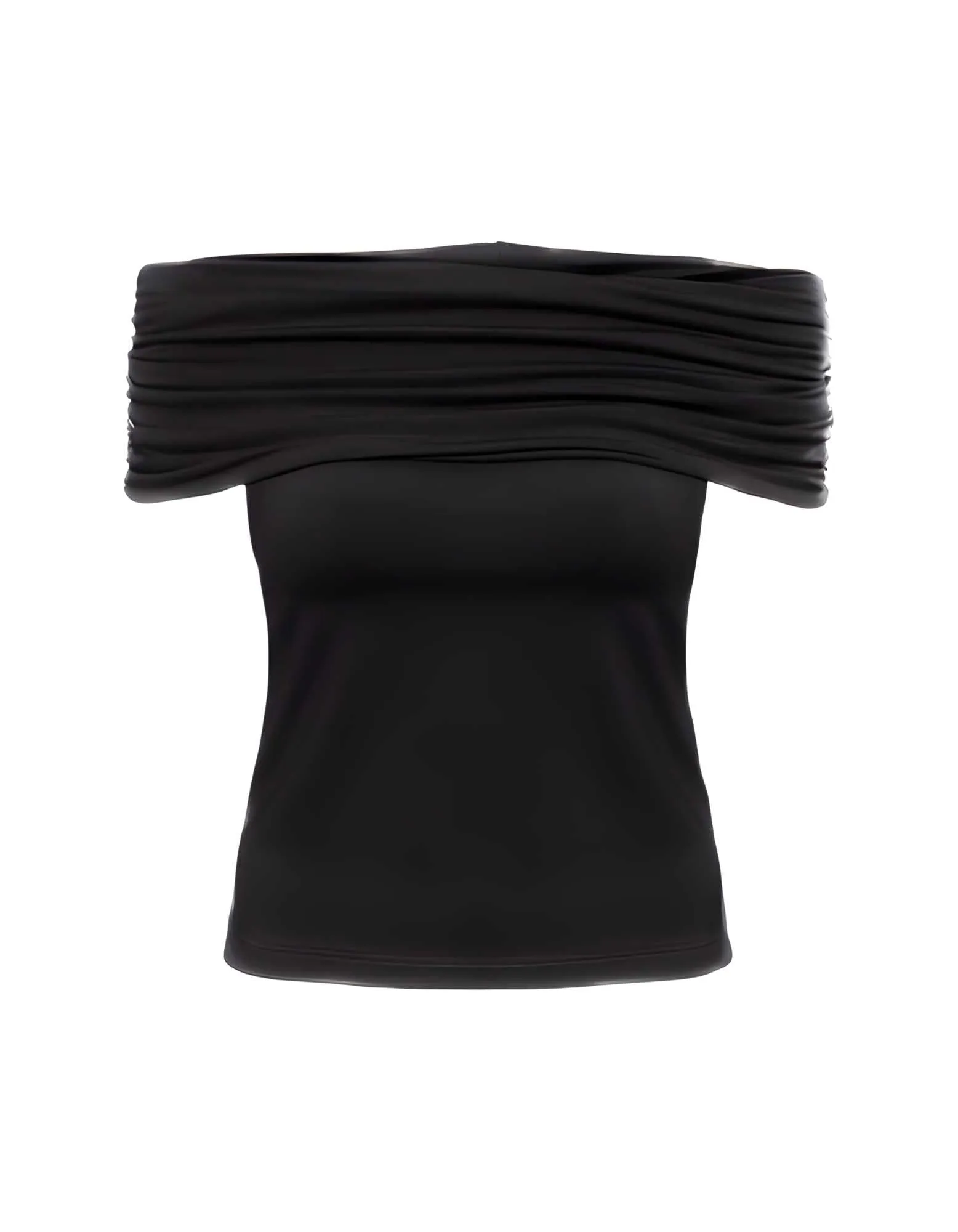 Faye Off the Shoulder Black Top