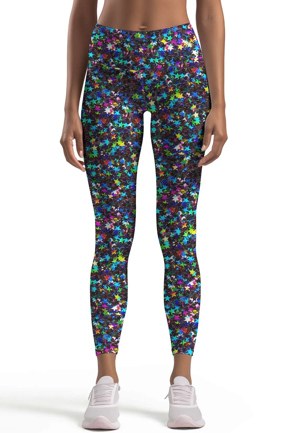 Fireworks Lucy Colorful Stars Printed Leggings Yoga Pants - Women