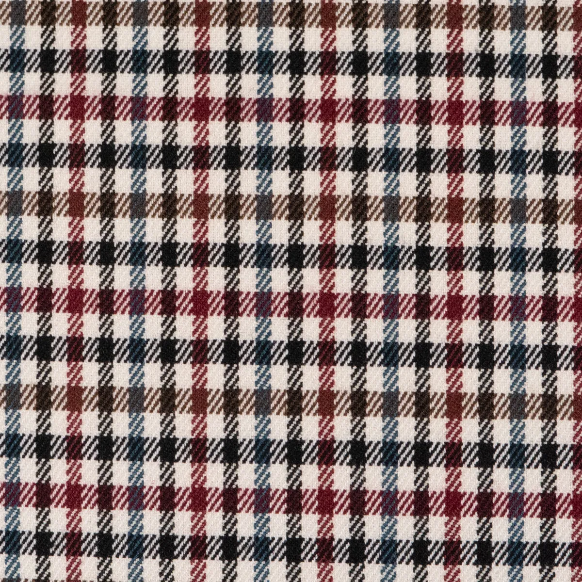 Flannel fabric - Border Tartan - Off-white