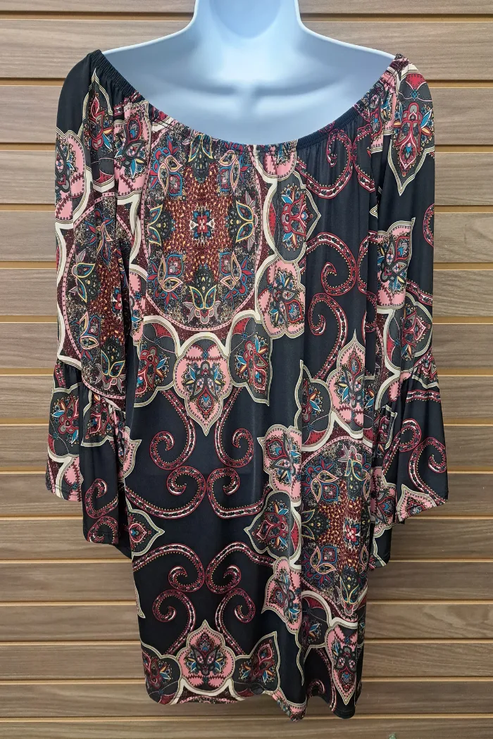 Flowy bell sleeve tunic