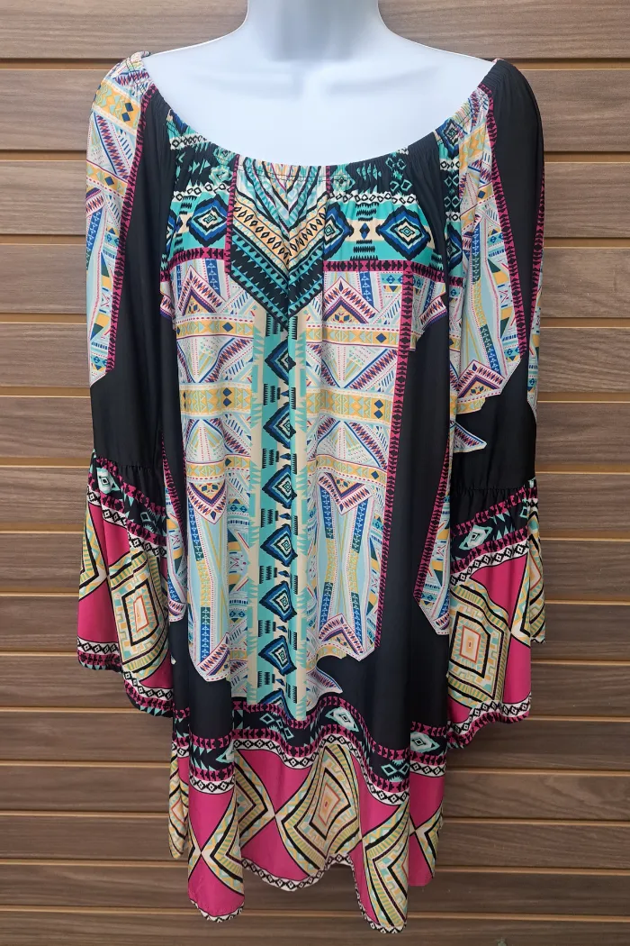 Flowy bell sleeve tunic