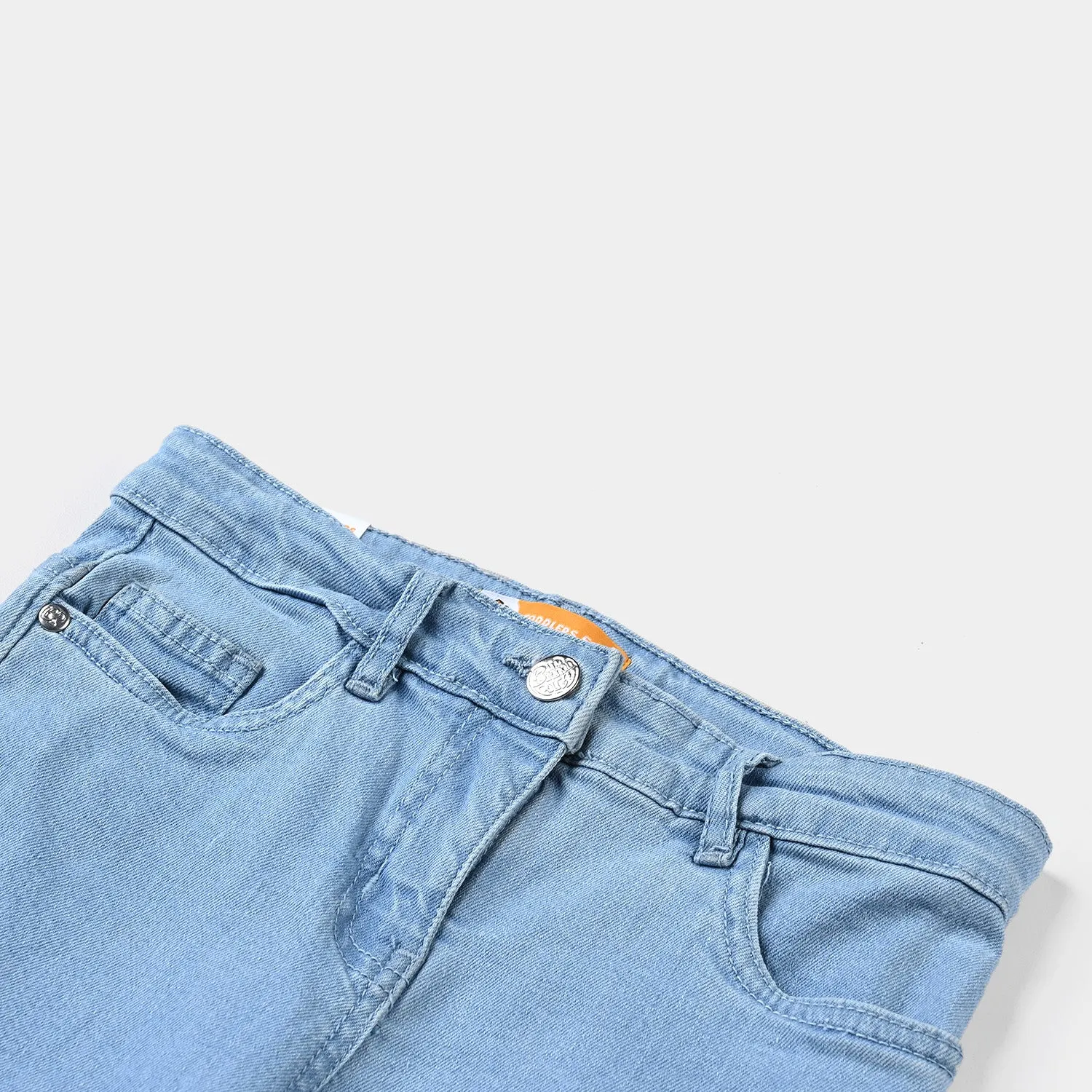 Girls Denim Stretch Pant Basic-Ice Blue