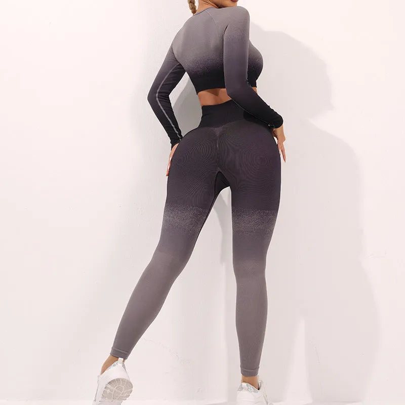 Gradient Seamless Yoga Sets