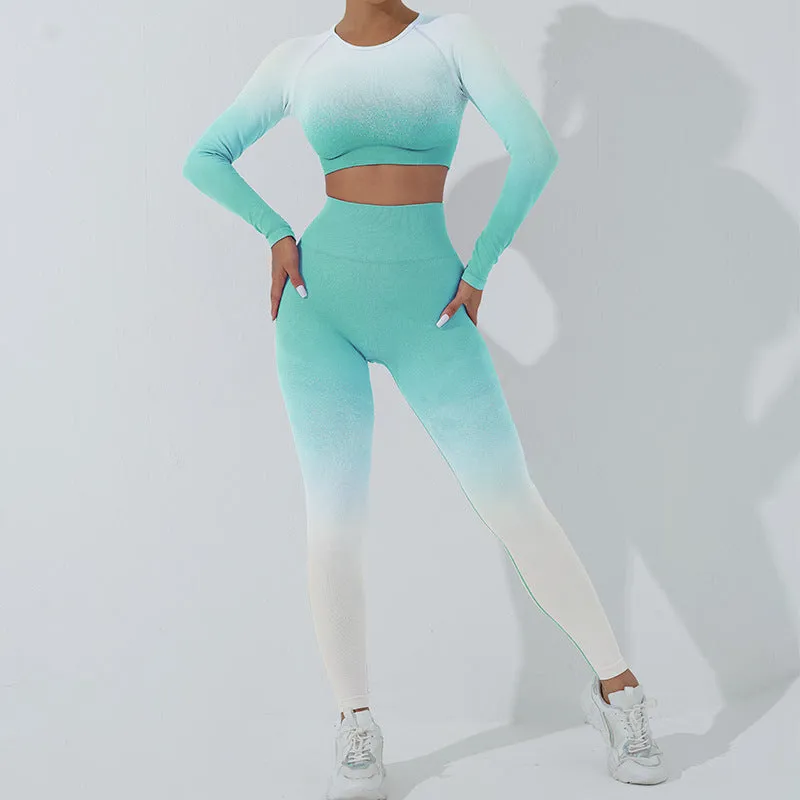 Gradient Seamless Yoga Sets