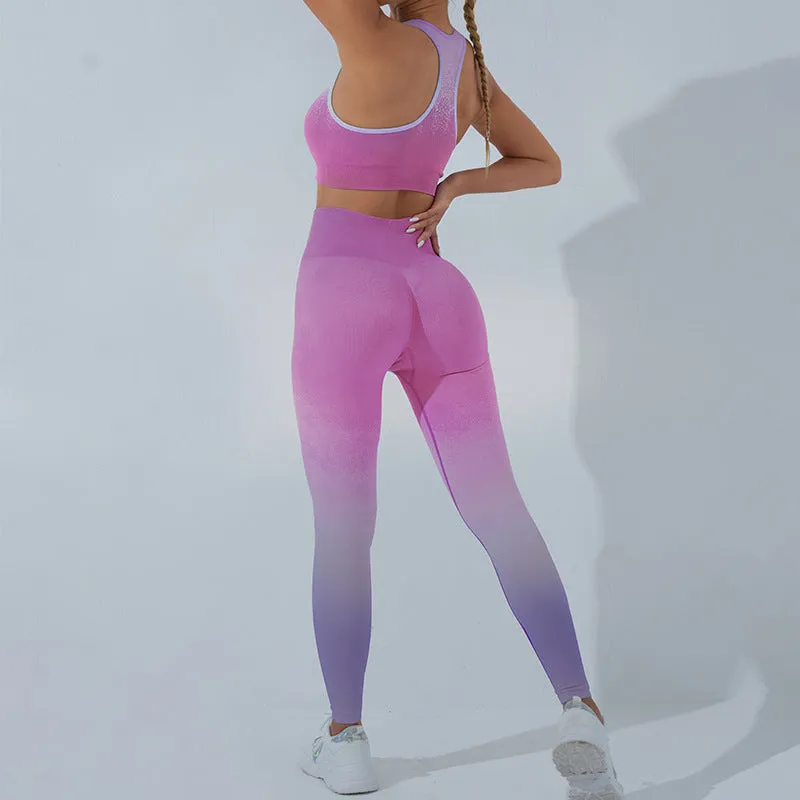 Gradient Seamless Yoga Sets