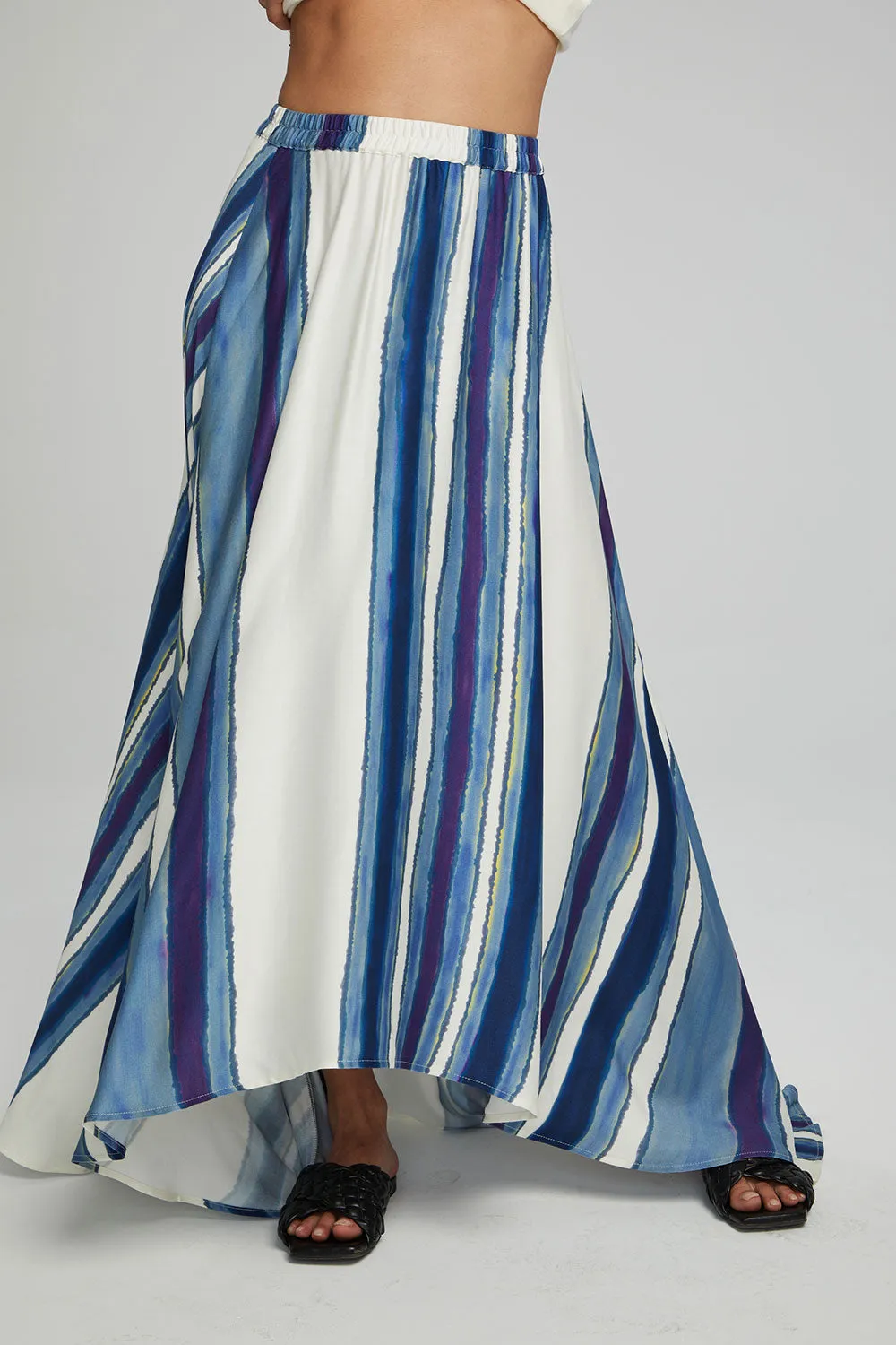 Hazel Maxi Skirt - Pacific Stripe