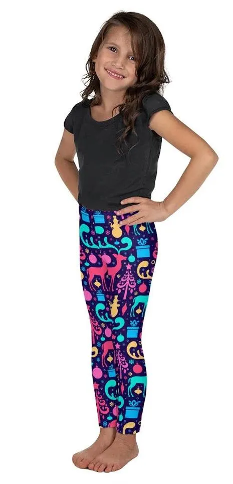 Kid's Colorful Christmas Leggings