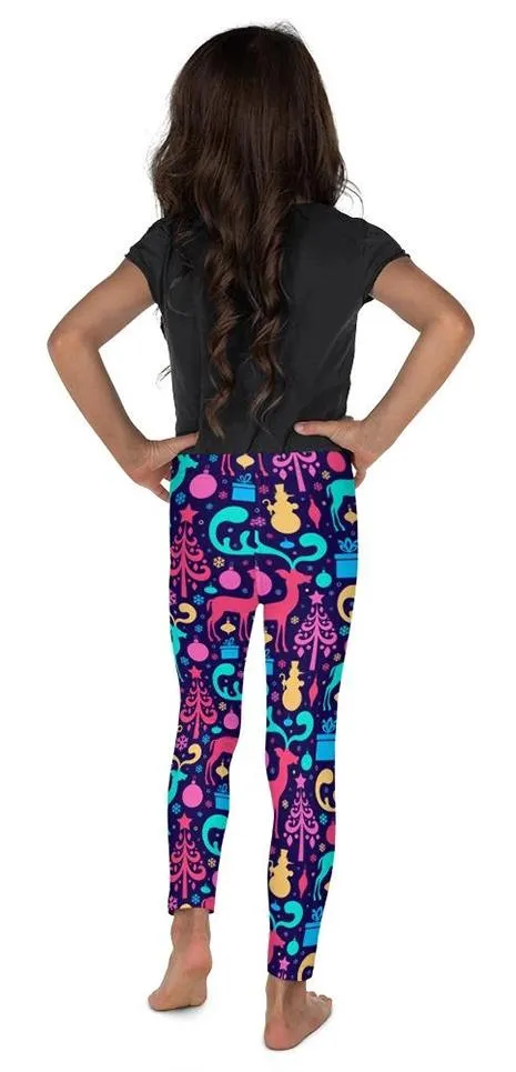 Kid's Colorful Christmas Leggings