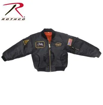 Kids Flight Jacket With Patches