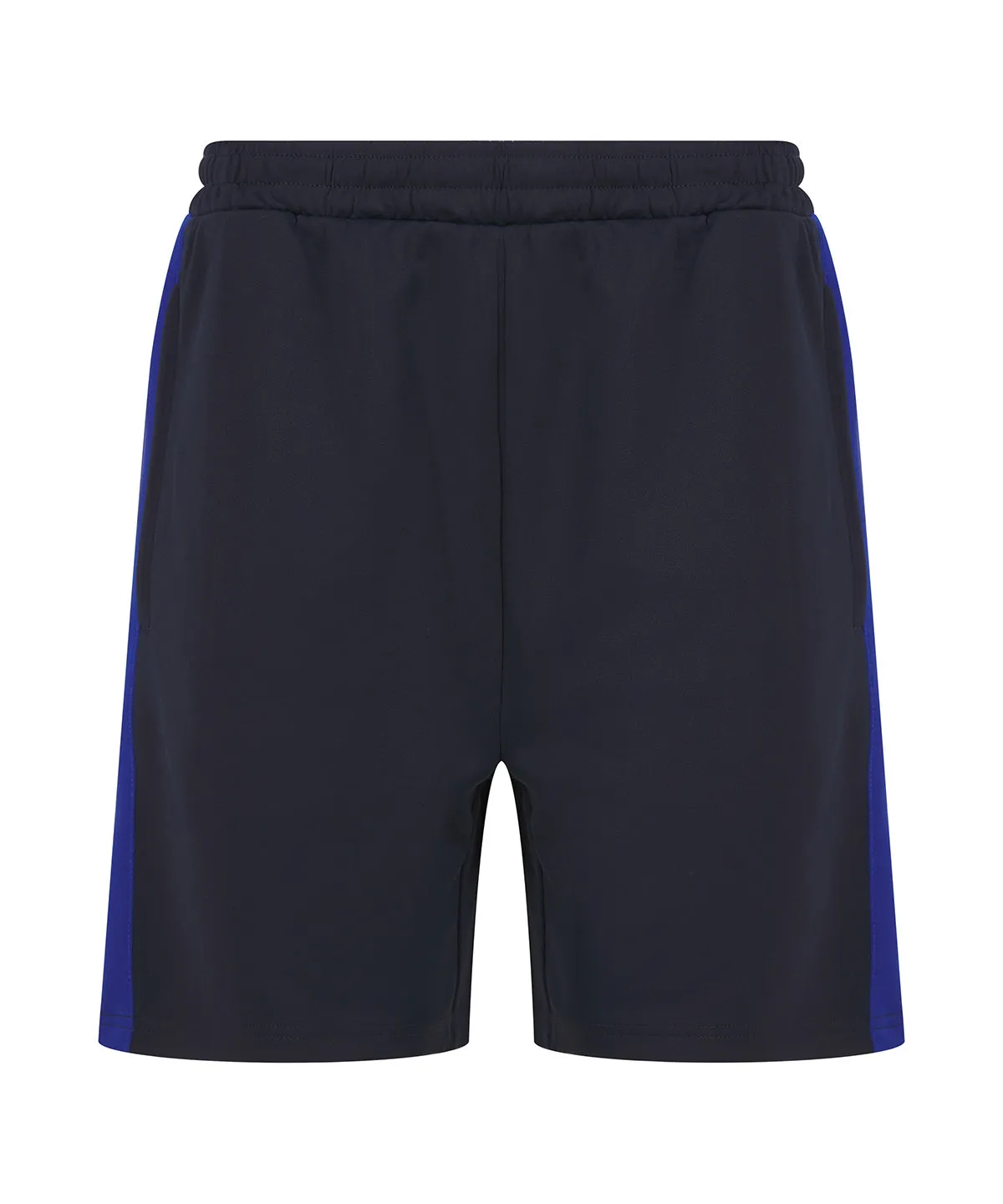 Knitted shorts with zip pockets | Navy/Royal