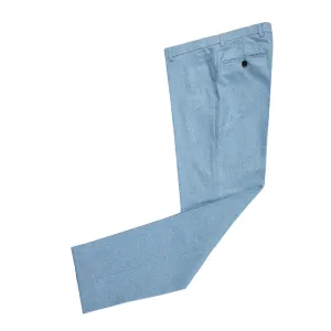 Light Blue Flannel Tweed Pants