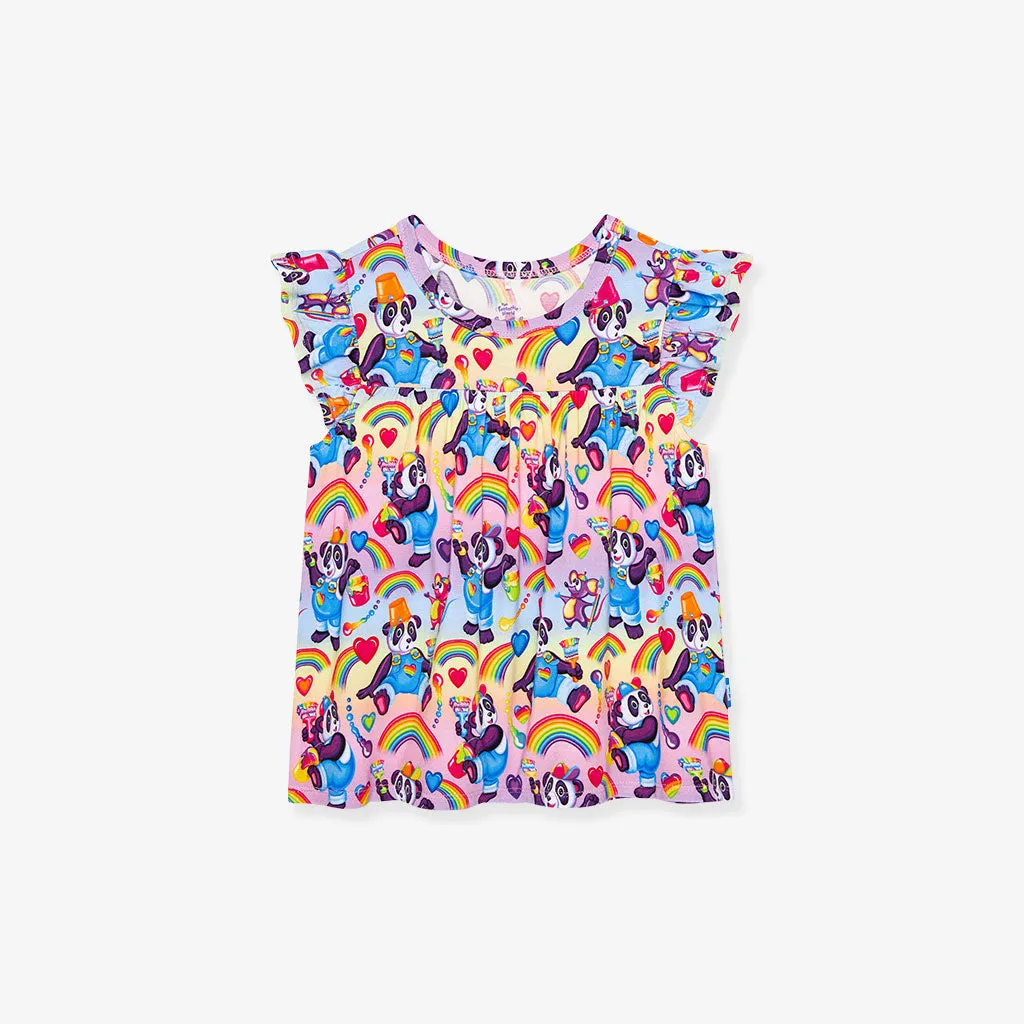 Lisa Frank® Panda Painter Babydoll Top