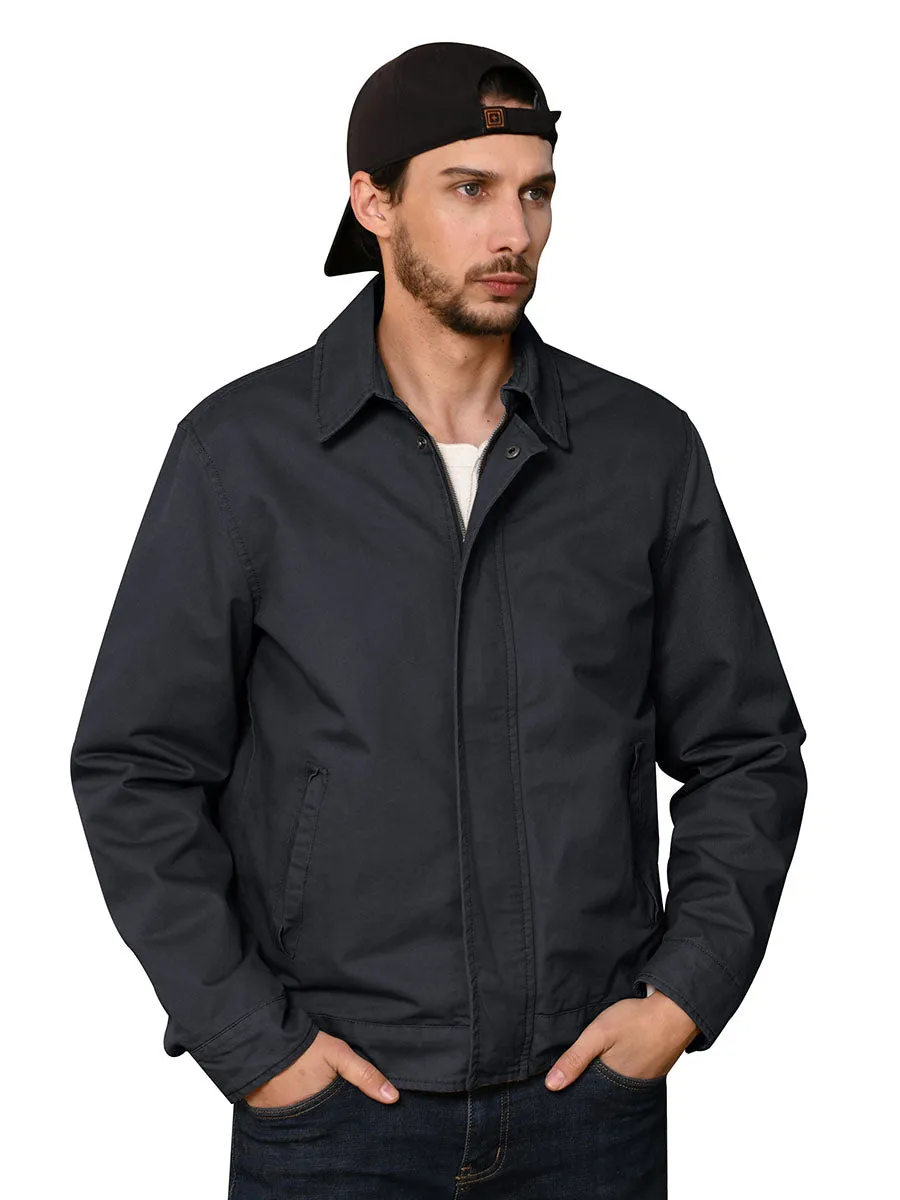 Men's Canvas Utility Work Wear Lightweight Casual Military Jacket