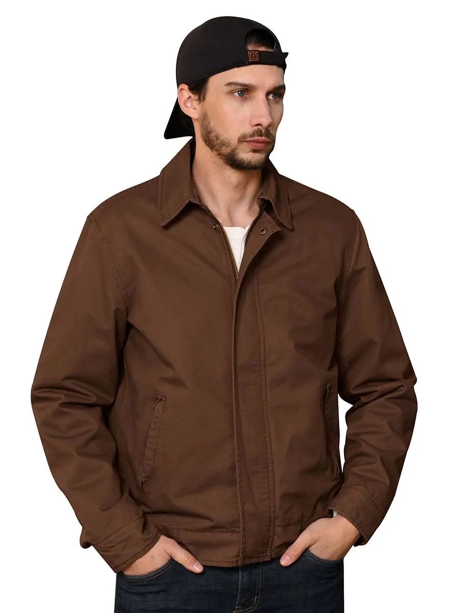 Men's Canvas Utility Work Wear Lightweight Casual Military Jacket