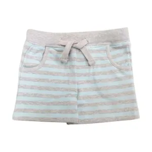 Minifin Stripe Short - Teal/Grey