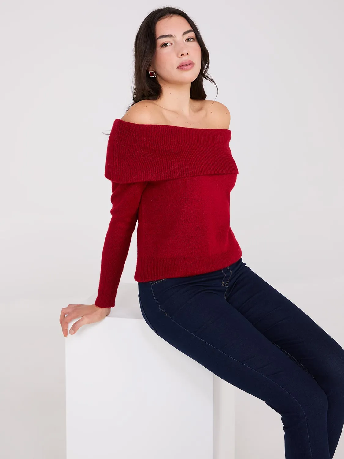 Off-The-Shoulder Sweater