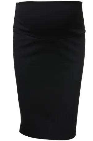 Pencil Maternity Skirt With Fold Up Or Down Belly Band