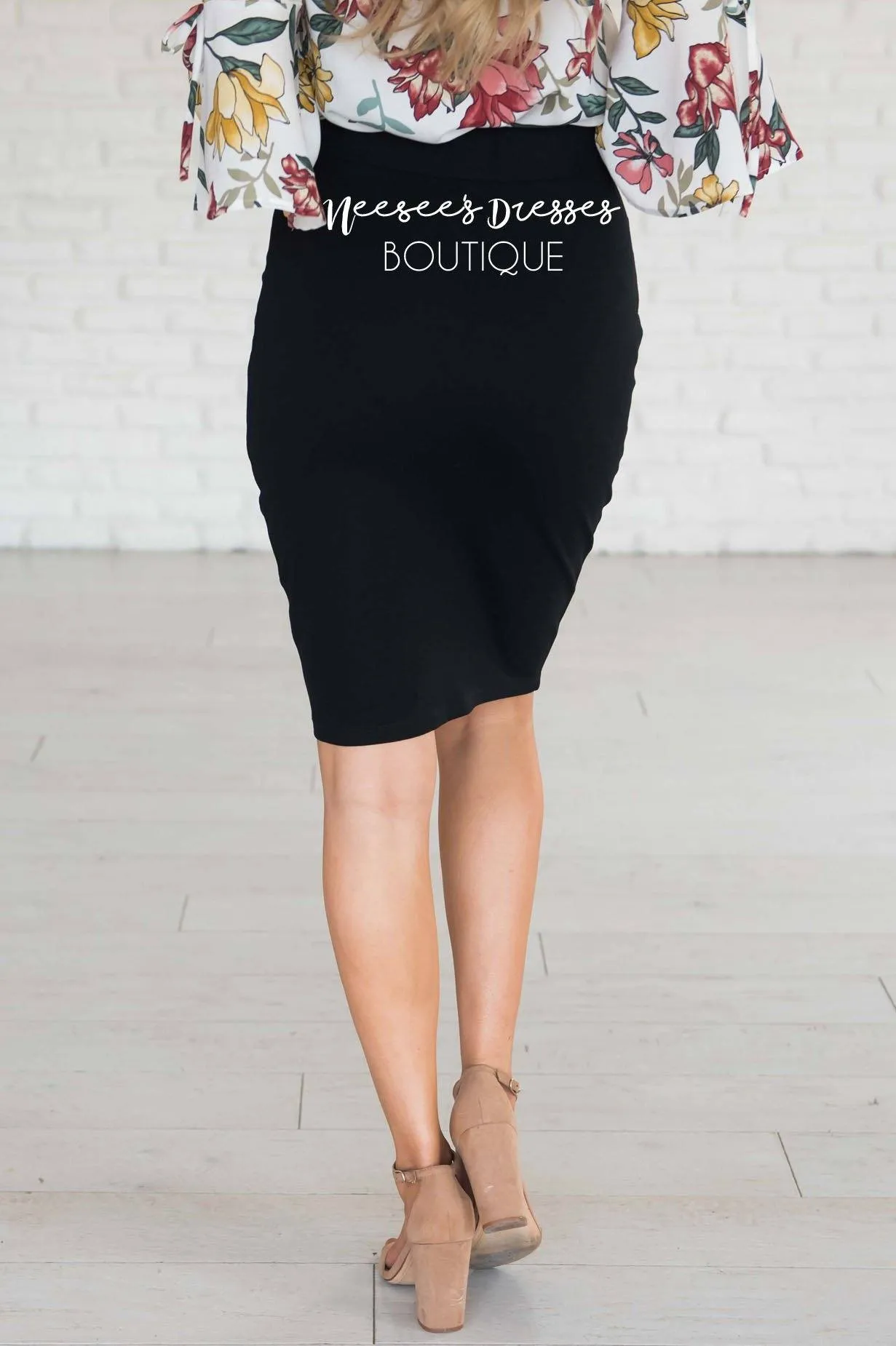 Perfect Fit Black Pencil Skirt