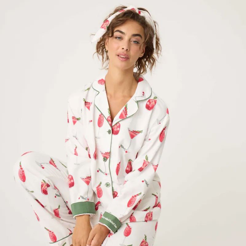 PJ Salvage Flannel Cranberries & Cocktails PJ Set