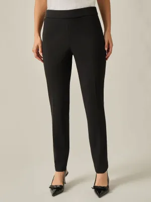 Plus Pull-On Slim Pants, Crosshatch