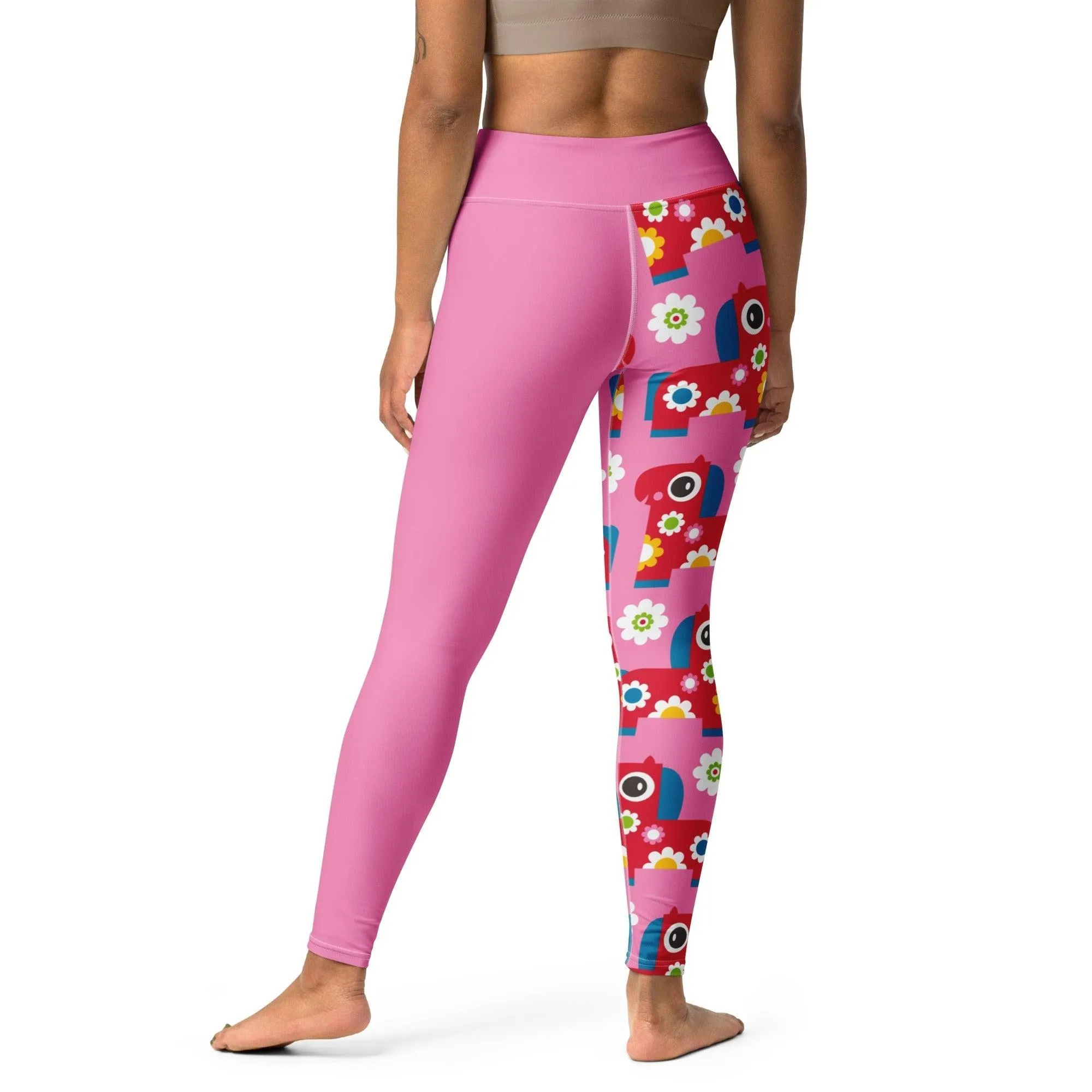 PONY BLOOM pink - Yoga Leggings