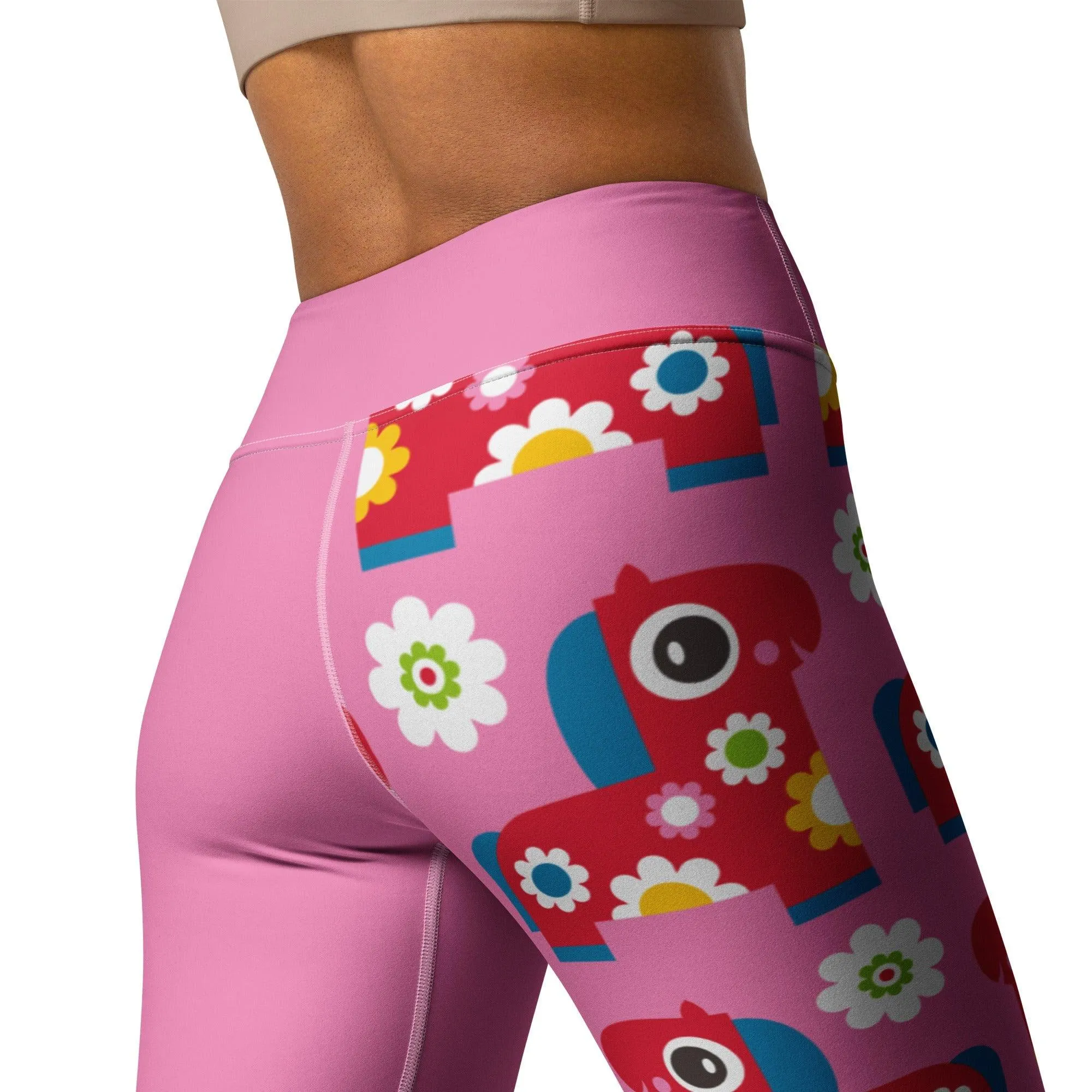 PONY BLOOM pink - Yoga Leggings