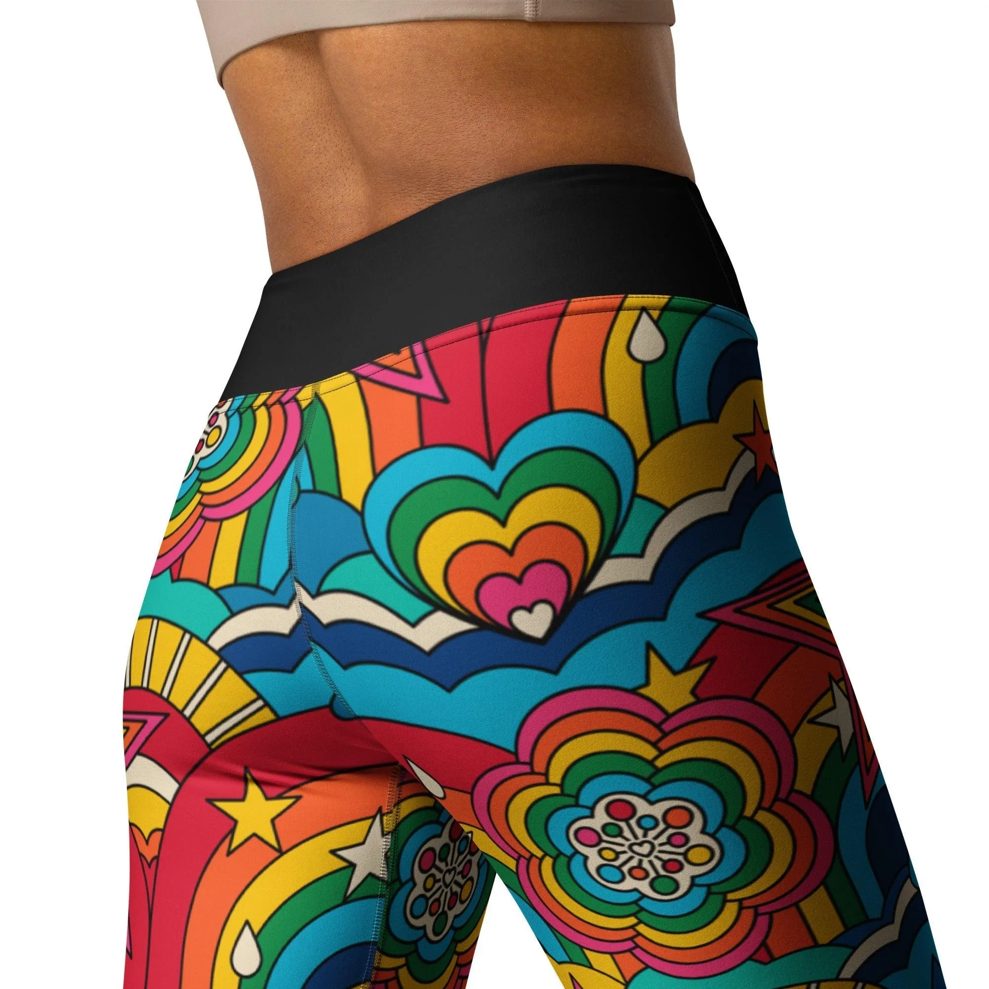 RAINBOW RAVE -2- Yoga Leggings