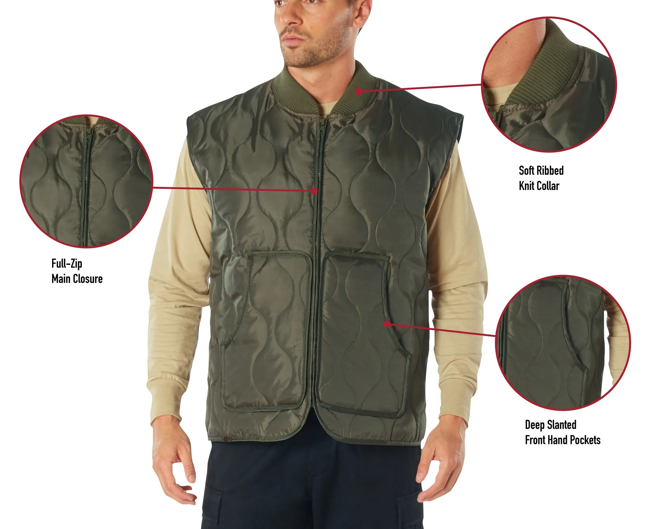 Rothco Quilted Woobie Vest