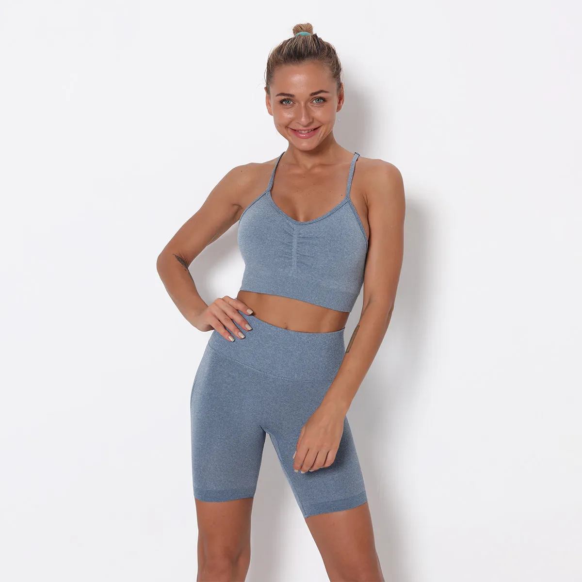 Seamless Women Short Yoga Sets