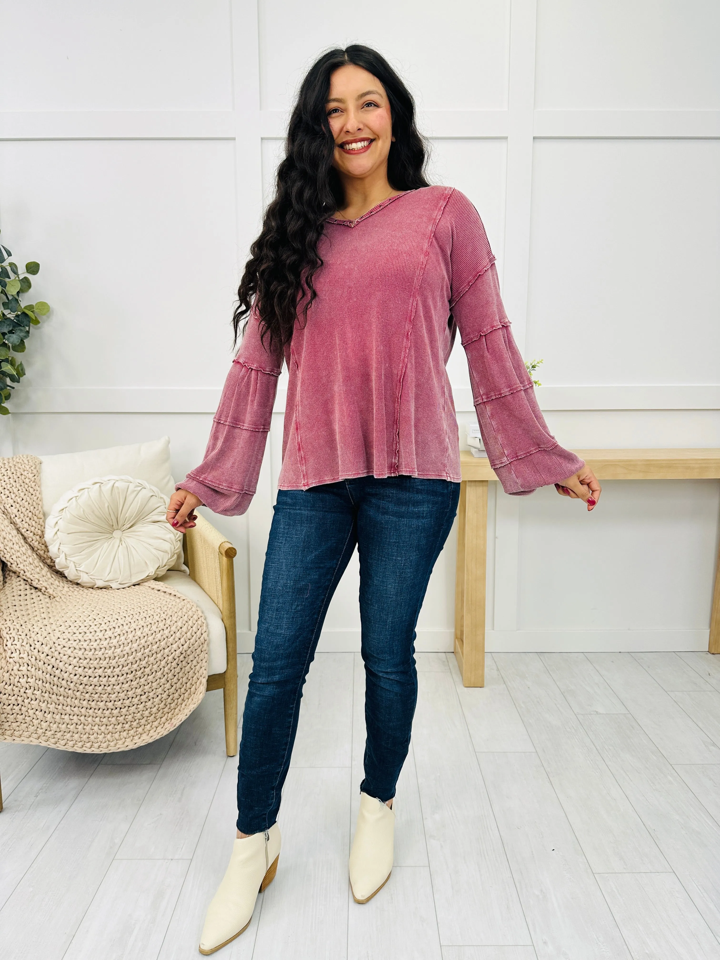 Sleek And Simple Long Sleeve Top- Multiple Colors!